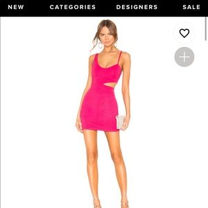 Pink revolve mini dress